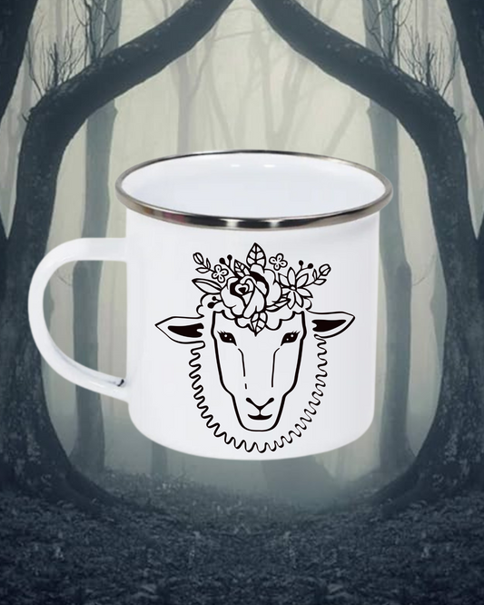 Black and White Sheep Mug