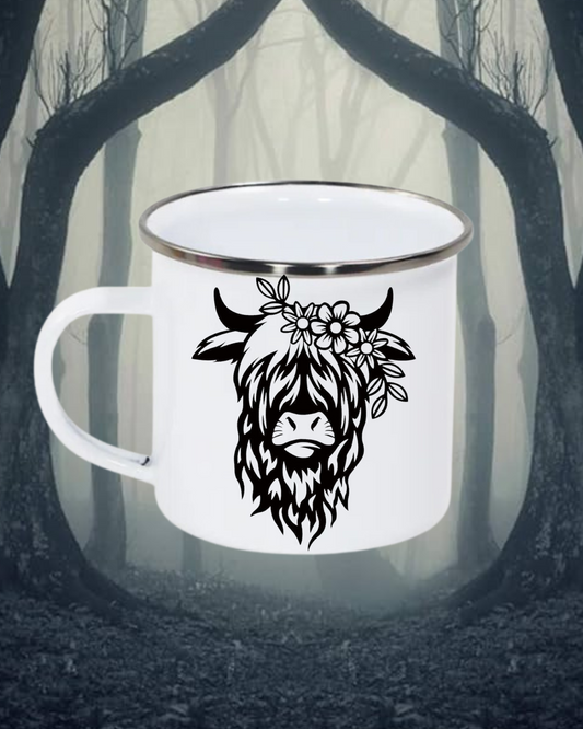 Black and White Highlander Mug